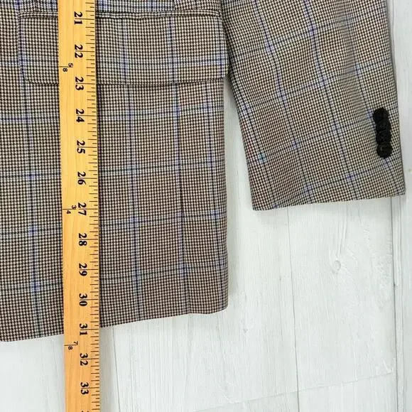 Peter Millar Crown Crafted Wool Sport Coat Blazer Men 44R Harrison Glen Plaid - Picture 16 of 16
